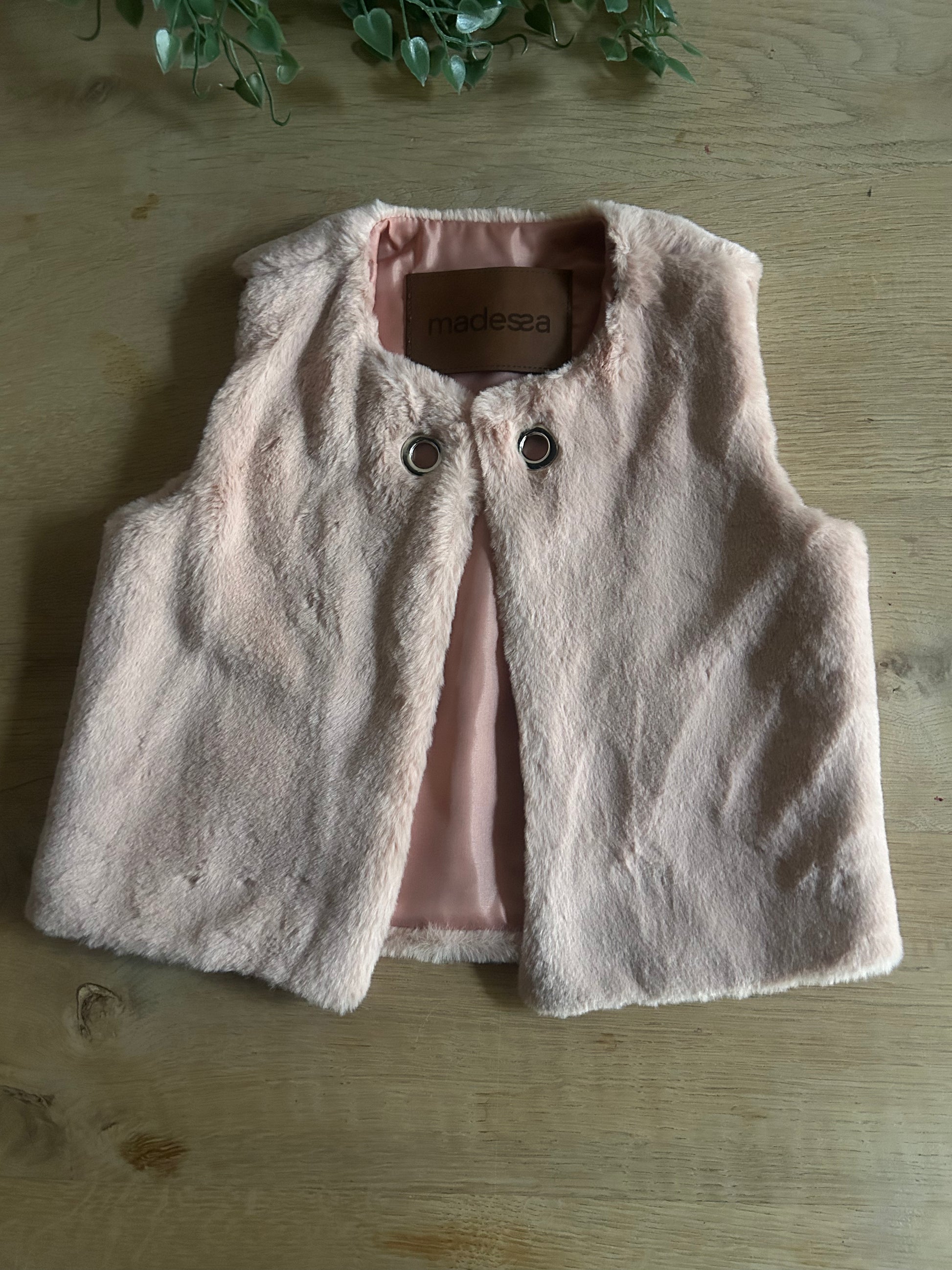 Pink Fur Vest