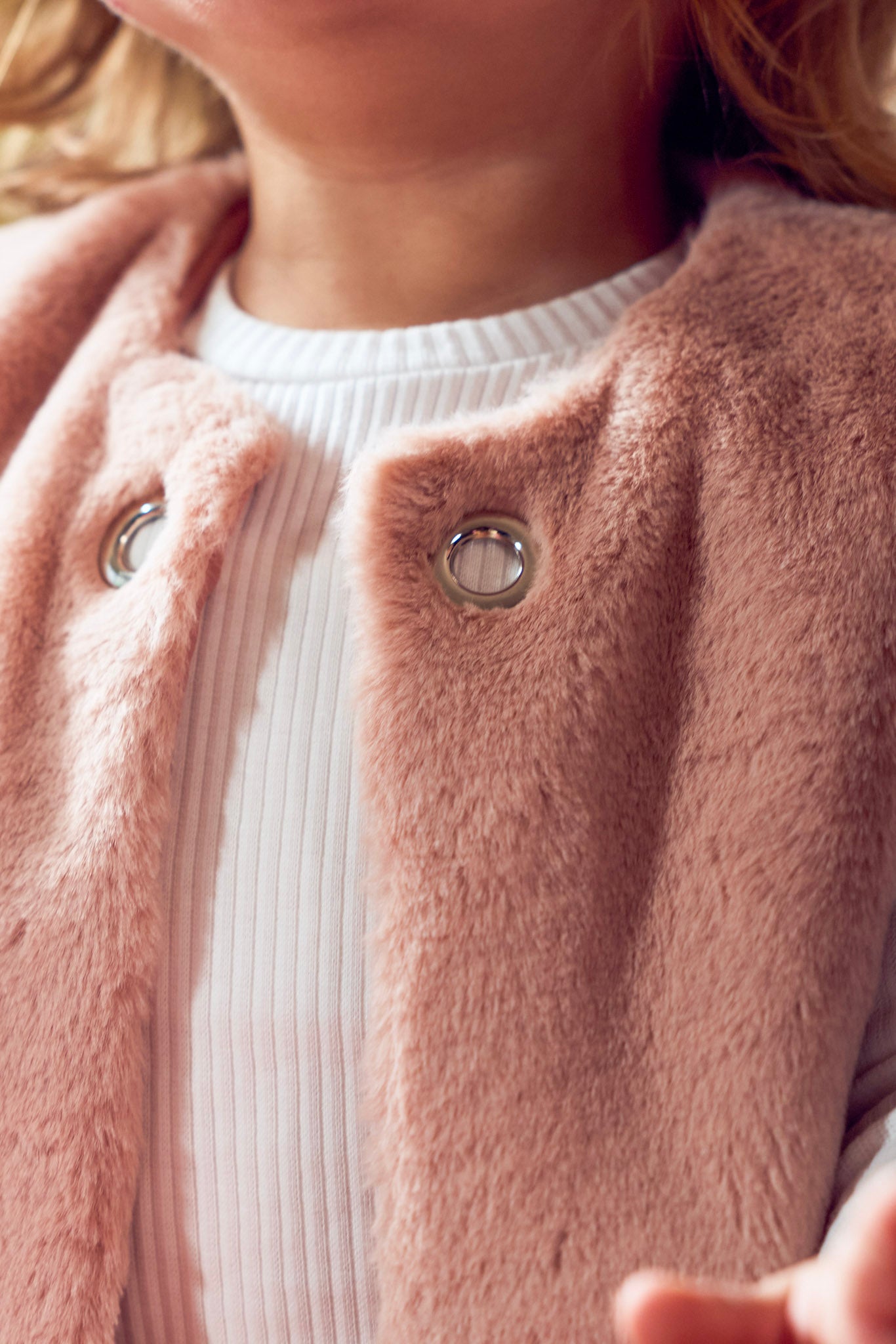 Pink Fur Vest