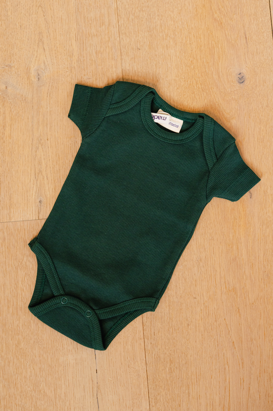 Madessa Short Sleeve Cotton Rib Bodysuit